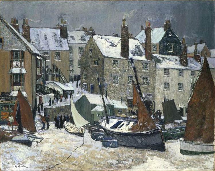 Hayley Lever Winter, St. Ives China oil painting art